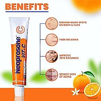 Neoprosone, Vitamin C Gel | 1 Fl Oz / 30 Ml | Fade Dark Spots On: Neck, Face, Body, Armpit, Hands | Hyperpigmentation Treatment, For Women And Men, With Alpha Arbutin