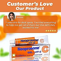 Neoprosone, Vitamin C Gel | 1 Fl Oz / 30 Ml | Fade Dark Spots On: Neck, Face, Body, Armpit, Hands | Hyperpigmentation Treatment, For Women And Men, With Alpha Arbutin