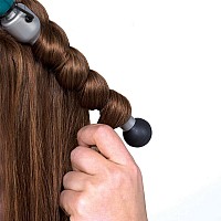 Bed Head Rock N Roller Clamp Free 2-in-1 Curling Wand | Round Barrel for Tousled Waves