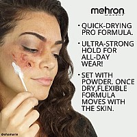 Mehron Makeup Liquid Latex Sfx Makeup Halloween Latex Makeup Latex Glue For Skin Prosthetic Glue 45 Fl Oz 133 Ml Cle