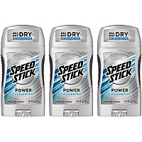 Speed Stick Anti-Perspirant Deodorant, Unscented 3 oz (Pack of 3)