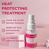 12 Benefits Instant Healthy Hair Treatment Leave In Conditioner Travel Size Spray Quaternium 39 Silk Fibre Protein Smooth