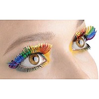 Amscan Tinsel Eyelashes Rainbow 1 Pair