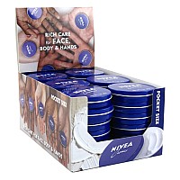 Nivea Scented Creme 1Oz Travel Size Tins Pack Of 36 Hydrating Whole Body Moisturizer For Dry Skin