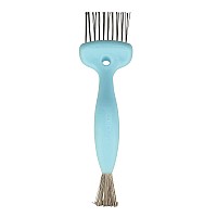 Olivia Garden Brush Cleaner 2Toolsin1 Blue