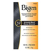 Bigen Permanent Powder Hair Color 59 Oriental Black 1 Ea Pack Of 2