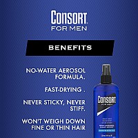 Consort Hair Spray For Men Extra Hold Unscented Nonaerosol 8 Ozpack Of 4