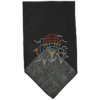 Mirage Pet Products Hot Air Balloons Rhinestone Bandana Large Black