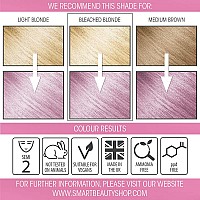 Smart Beauty Pink Hair Dye Semipermanent Pastel Pink Hair Dye Perfect For Light Blonde With Nondrip Pre Mixed Formulation Wi