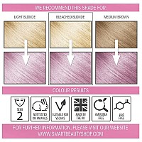 Smart Beauty Pink Hair Dye Semipermanent Pastel Pink Hair Dye Perfect For Light Blonde With Nondrip Pre Mixed Formulation Wi