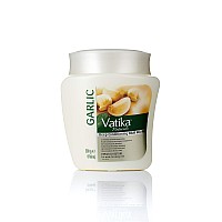 Dabur Vatika Naturals Hair Mask - Natural Solution For Deep Conditioning - Nourishing Hair Mask For Dry, Damaged Hair - Revitalize And Rejuvenate For Weak Breaking Hair - With Garlic Extracts (500G)