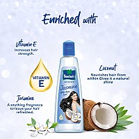 Parachute Advansed Jasmine Enriched Coconut Hair Oil With Vitamine For Scalp Nourishment Stronger Softer Silkier Hair Non