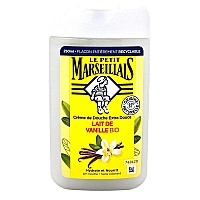 Le Petit Marseillais 1 Bottle of Body Wash Your Choice, French Shower Cream 6 Varieties 250ml (8.4oz) (Lait de Vanille (Vanilla Milk))