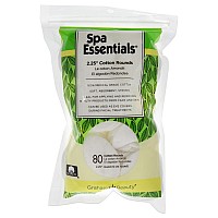 Graham Spa Essentials Cotton Rounds, 80 Count, White