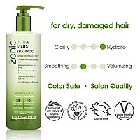 GIOVANNI, 2chic Shampoo Hydration Formula Enriched with Aloe Vera Shea Butter Botanical Extracts Oils Sulfate Free No Parabens Color Safe Pack of, Ultra-Moist (Avocado + Olive Oil), 24 Fl Oz (AD763)