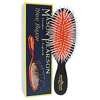 Mason Pearson Pocket Nylon Hair Brush N4 Dark Ruby Unisex