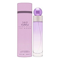 Perry Ellis 360 Purple Eau de Parfum Spray, 3.4 Fl