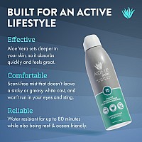 Aloe Up Sport Continuous Spray Sunscreen Spf 15 Broad Spectrum Uvauvb Sunscreen Protector For Face And Body With Aloe Vera