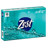 Zest Invigorating Aqua Bar Soap 16 Bars Refreshing Rich Lather Rinses Your Body Clean And Leaves You Feeling Moisturized Wit