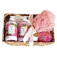 Camille Beckman Essentials Gift Basket Glycerine Rosewater Glycerine Hand Therapy 6 Oz Silky Body Cream 13 Oz Hand And Showe