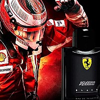 Ferrari Scuderia Black Eau De Toilette Spray For Men, 4.2 Ounce