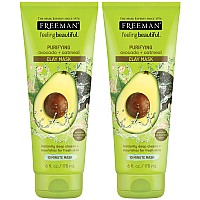 Freeman Feeling Beautiful Facial Clay Masque Avocado Oatmeal 6 Oz Pack Of 2