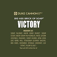 Duke Cannon Mens Body Soap Big American Brick Of Soap Smells Like Victory Army Green Clean Fresh Scent 10 Oz