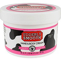 Udderly Smooth Extra Care Cream with 20% Urea for dry skin, Unscented, 8 Ounce, 2 Count