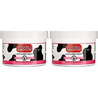 Udderly Smooth Extra Care Cream with 20% Urea for dry skin, Unscented, 8 Ounce, 2 Count