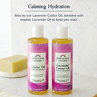 Heritage Store Castor Oil Cold Pressed Rich Hydration For Vibrant Hair Skin Bold Lashes Brows No Hexane 4 Fl Oz