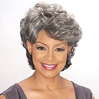 Foxy Silver Synthetic Wig - Emily-3T34