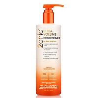 GIOVANNI 2chic Ultra-Volume Conditioner, 24 oz - Daily Volumizing Formula with Papaya & Tangerine Butter, Promotes Weightless Control for Fine Limp Thin Hair, No Parabens, Color Safe