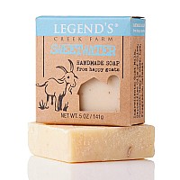 Legends creek Farm goat Milk Soap, Moisturizing cleansing Bar for Hands and Body, creamy Lather and Nourishing, gentle For Sensitive Skin, Handmade in USA (Sweetwater, Single)