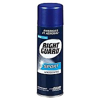 Right Guard Sport Anti-Perspirant, Unscented, 6 oz (Pack of 3)