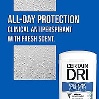 certain Dri Everyday Strength clinical Antiperspirant Solid Deodorant, Hyperhidrosis Treatment for Men & Women, Morning Fresh, 26oz, 1 Pack