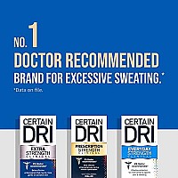 certain Dri Everyday Strength clinical Antiperspirant Solid Deodorant, Hyperhidrosis Treatment for Men & Women, Morning Fresh, 26oz, 1 Pack