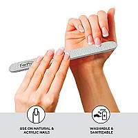 ForPro Zebra Foam Board, 100/180 Grit, Double-Sided Manicure Nail File, 7