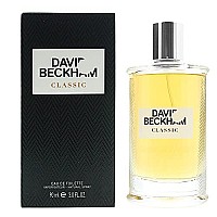 David Beckham Classic Eau de Toilette Spray for Men, 3 Ounce