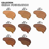 Ruby Kisses Cream Foundation 3D Face Creator 2-Color Foundation And Concealer, 12 Hour Wear Long Lasting, Medium To Full Coverage (Level 13)