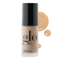 Glo Skin Beauty Luminous Liquid Mineral Foundation Makeup With Spf 18 Tahini Improves Uneven Skin Tone Smooths Corrects I