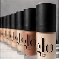 Glo Skin Beauty Luminous Liquid Mineral Foundation Makeup With Spf 18 Tahini Improves Uneven Skin Tone Smooths Corrects I