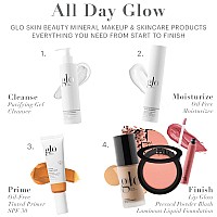 Glo Skin Beauty Luminous Liquid Mineral Foundation Makeup With Spf 18 Tahini Improves Uneven Skin Tone Smooths Corrects I