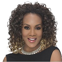 Vivica A Fox Hw-Tweedy Synthetic Fiber, 3/4 Half Wig In Color 1B, Off Black