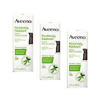 Aveeno Positively Radiant Daily Face Moisturizer Broad Spectrum Spf 30 23 Fl Oz Pack Of 3