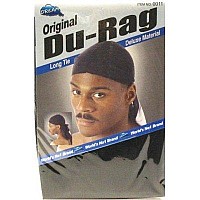 Dream Original Du-rag Long Tie Deluxe Material 011-black, 1 Ea