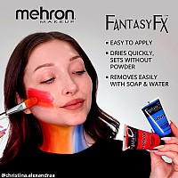 Mehron Makeup Fantasy Fx Cream Makeup Water Based Halloween Makeup Purple Face Paint Body Paint For Adults 1 Fl Oz 30Ml