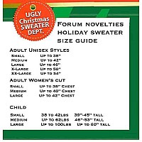 Forum Novelties Adult All Wrapped Up Ugly Christmas Sweater, Black, Medium