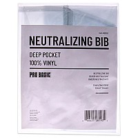 MARIANNA Clear Neutralizing Bib with Deep Pocket, 1 Count