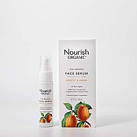 Nourish Organic Pure Hydrating Face Serum - Apricot & Argan gMO-Free, cruelty Free, 100% Vegan (07oz)