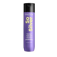 Matrix So Silver Purple Shampoo Neutralizes Yellow Tones Color Depositing & Toning For Color Treated, Blonde, Grey, and Platinum Hair Packaging May Vary 10.1 Fl Oz Vegan